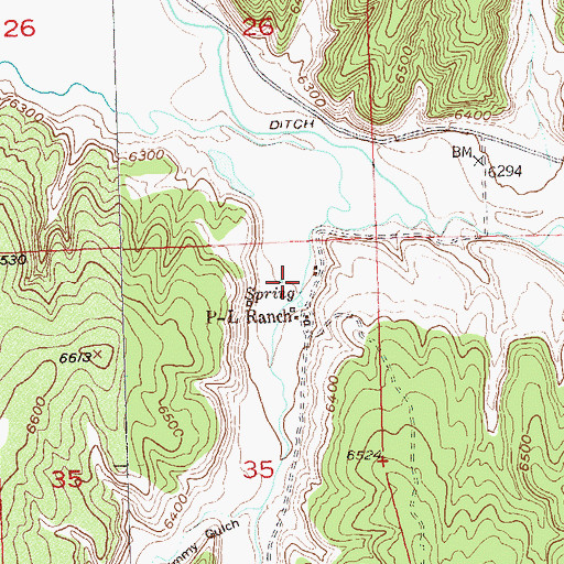 Topographic Map of Willow Creek, CO