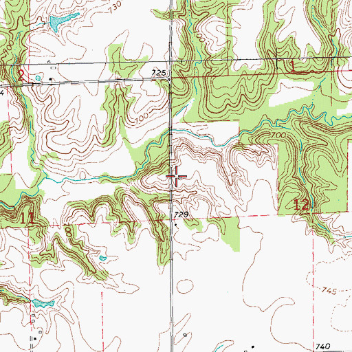 Topographic Map of Gilead School (historical), IL