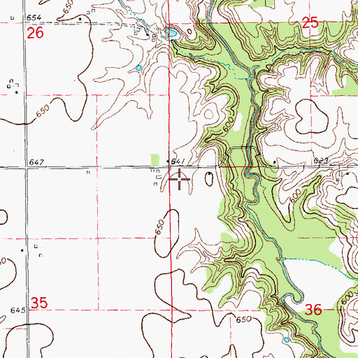 Topographic Map of Independence School (historical), IL