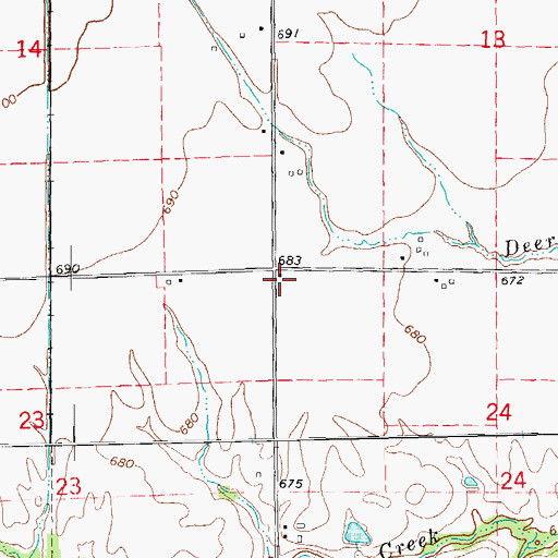 Topographic Map of Jefferson School (historical), IL