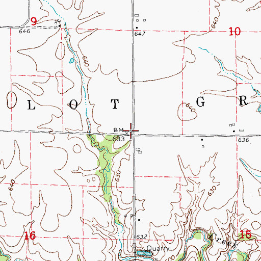 Topographic Map of Liberty School (historical), IL