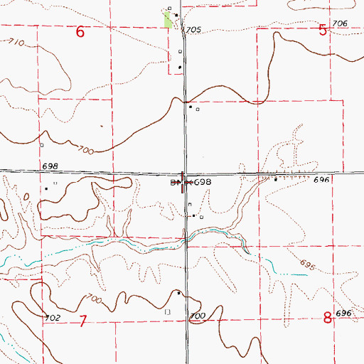 Topographic Map of Lincoln School (historical), IL