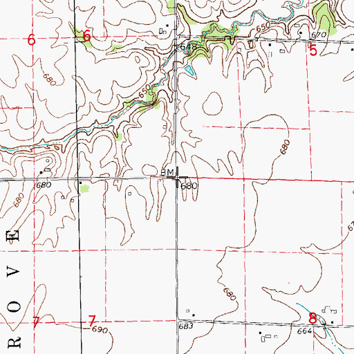Topographic Map of Madison School (historical), IL