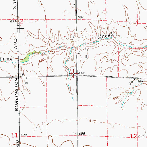 Topographic Map of Mount Vernon School (historical), IL