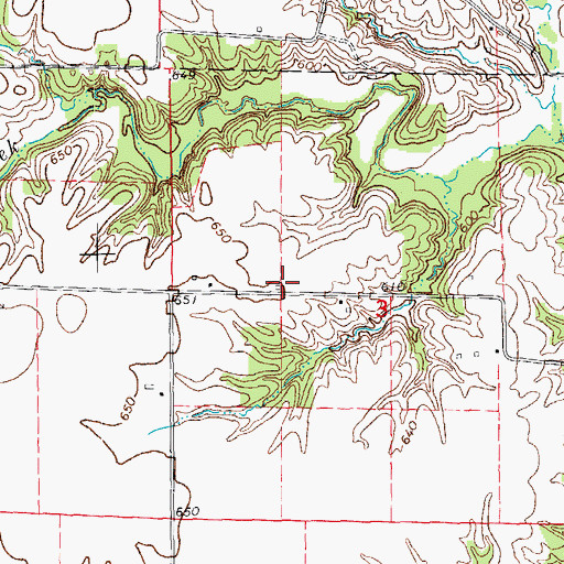 Topographic Map of Pilot Grove School (historical), IL