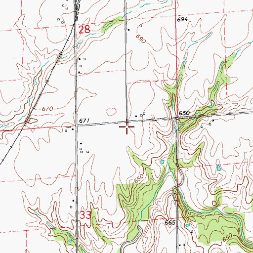 Topographic Map of Tarman School (historical), IL