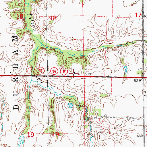 Topographic Map of Tilton School (historical), IL
