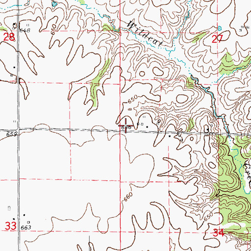 Topographic Map of Victory School (historical), IL