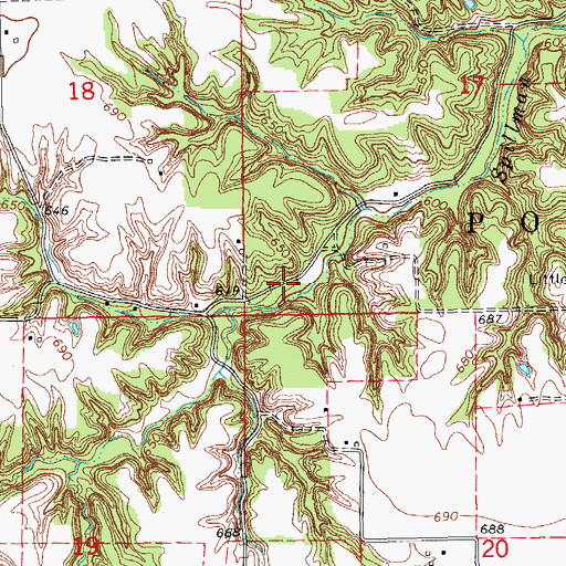 Topographic Map of Victory School (historical), IL