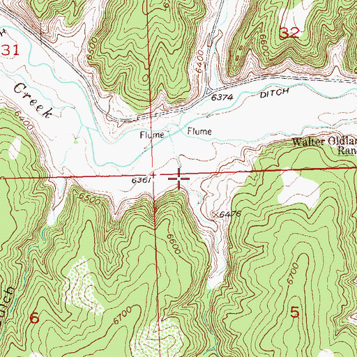 Topographic Map of Sorghum Gulch, CO