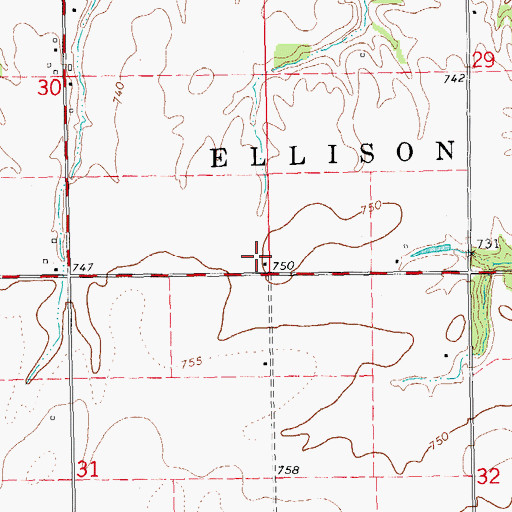 Topographic Map of Jackson Corner School (historical), IL