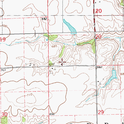 Topographic Map of Miller School (historical), IL