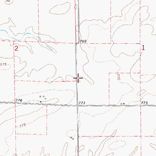 Topographic Map of Mud College (historical), IL