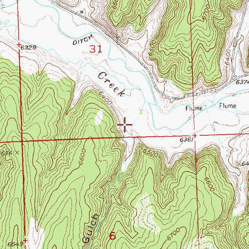 Topographic Map of Cottonwood Gulch, CO
