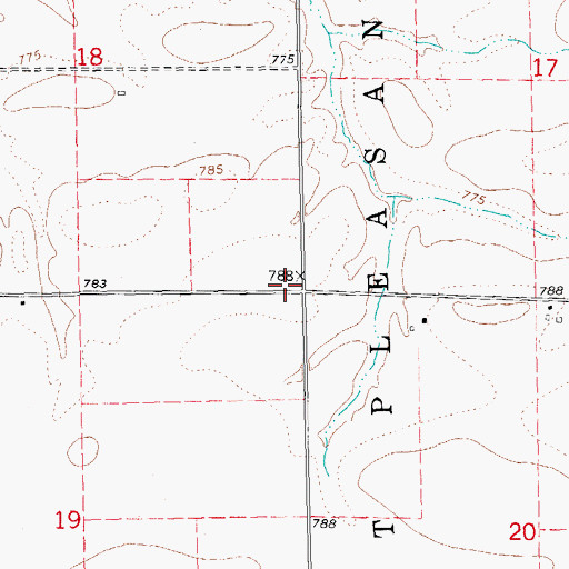 Topographic Map of Piper School (historical), IL