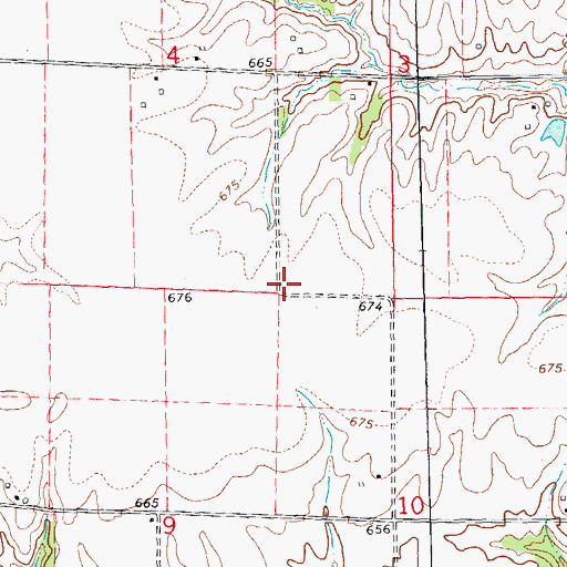 Topographic Map of Simmons School (historical), IL