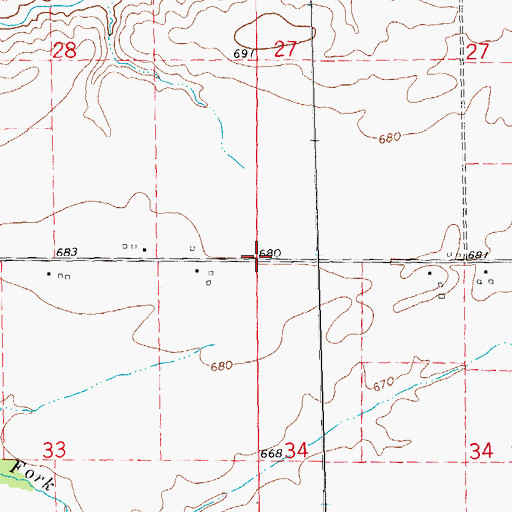 Topographic Map of Taft School (historical), IL