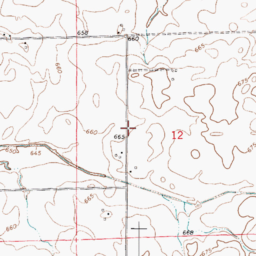 Topographic Map of Leatherman School (historical), IL