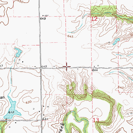 Topographic Map of Olive School (historical), IL