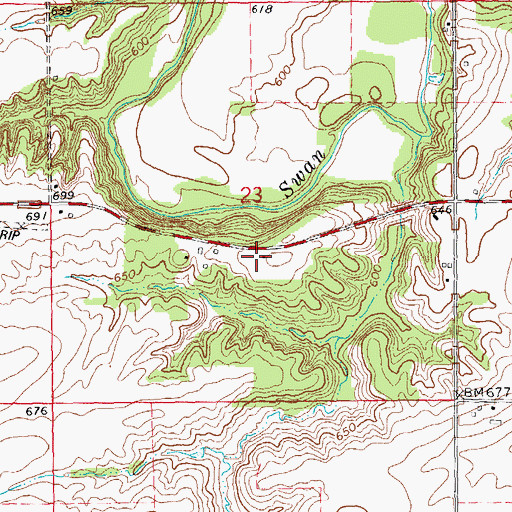 Topographic Map of Sailer School (historical), IL
