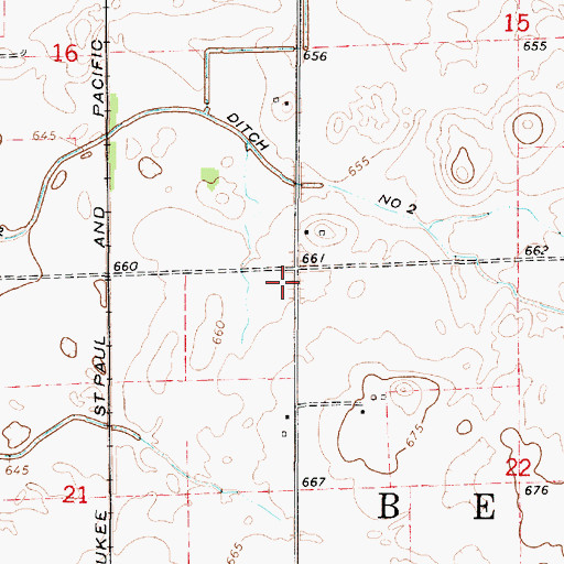 Topographic Map of College Corner School (historical), IL