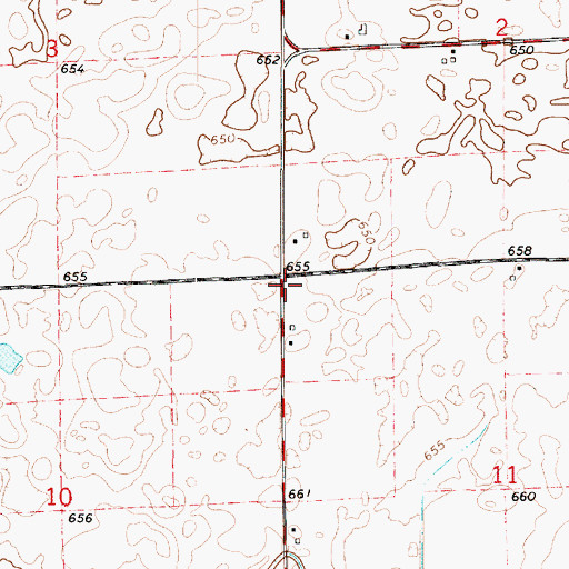Topographic Map of Independence School (historical), IL