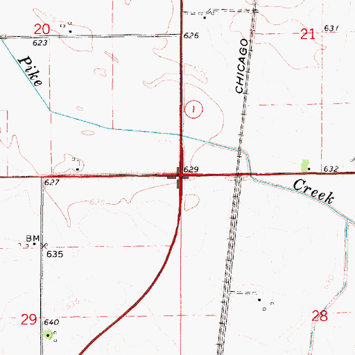 Topographic Map of Jarvis School (historical), IL