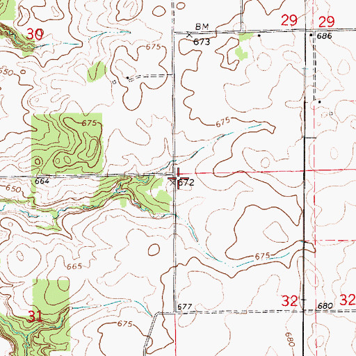 Topographic Map of Mount Taber School (historical), IL