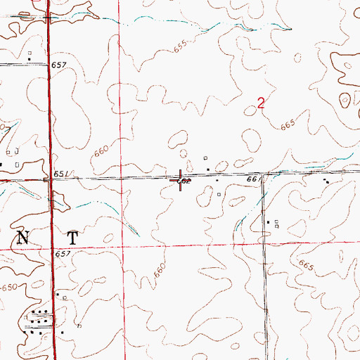 Topographic Map of New Salem School (historical), IL