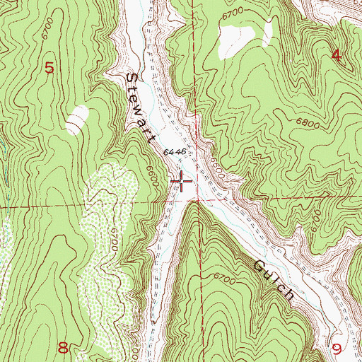 Topographic Map of West Fork Stewart Gulch, CO