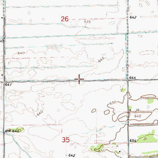 Topographic Map of West Grove School (historical), IL