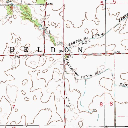 Topographic Map of West Union School (historical), IL