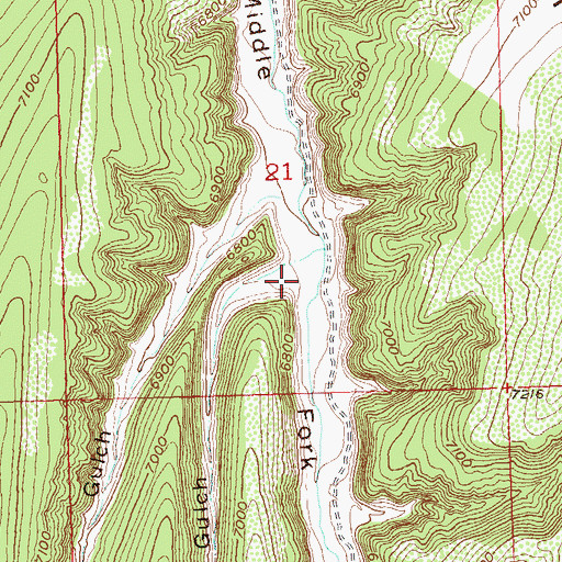 Topographic Map of East Twin Gulch, CO