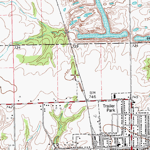 Topographic Map of Alden Mine Number 5, IL