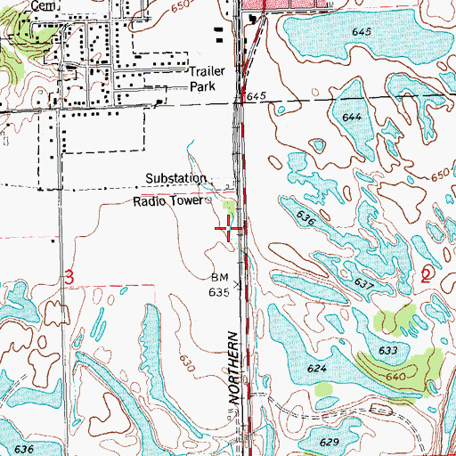 Topographic Map of Canton Mine, IL