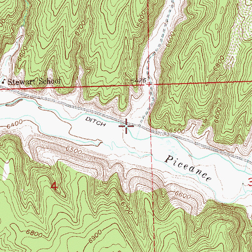 Topographic Map of Jessup Gulch, CO