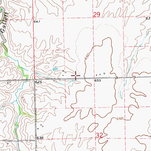 Topographic Map of Hatch School (historical), IL