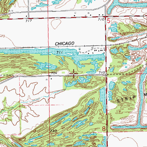 Topographic Map of Liberty School (historical), IL