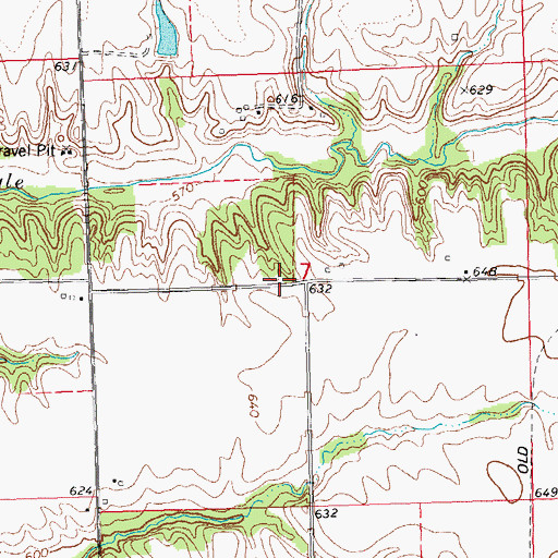 Topographic Map of Pleasant Hill School (historical), IL