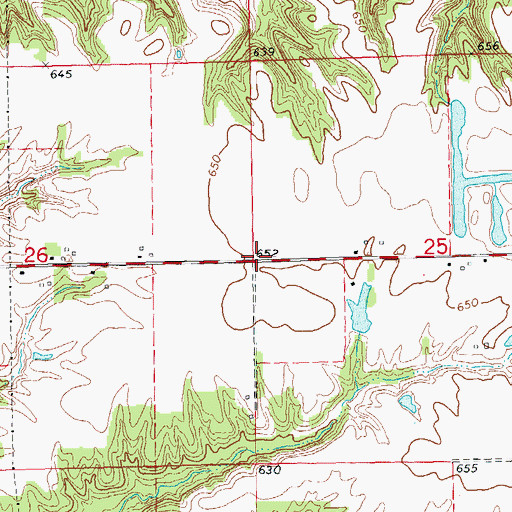 Topographic Map of Roberts School (historical), IL