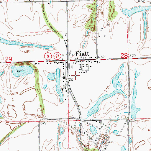 Topographic Map of Seller Mine, IL