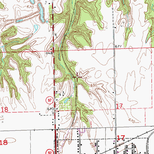 Topographic Map of Star Mine Number 1, IL