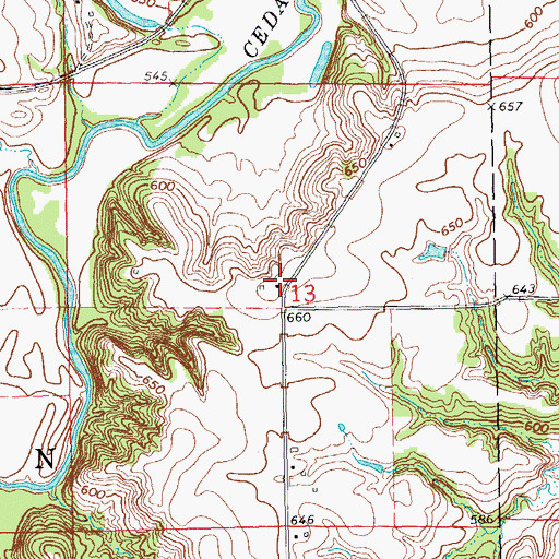 Topographic Map of Troy School (historical), IL