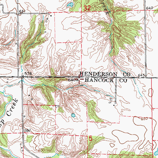 Topographic Map of Enterprise School (historical), IL