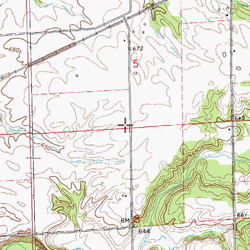 Topographic Map of Fitz School (historical), IL