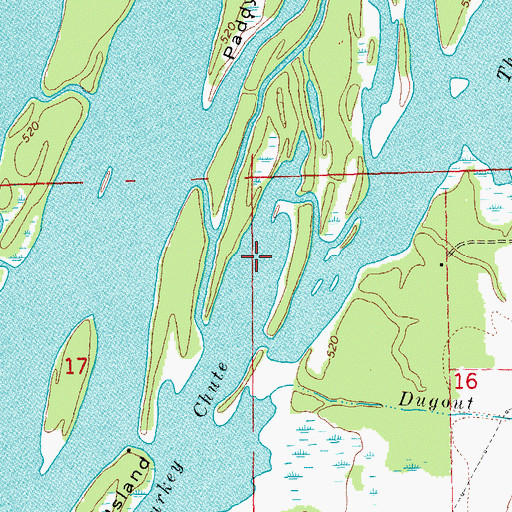 Topographic Map of Goose Pond, IL