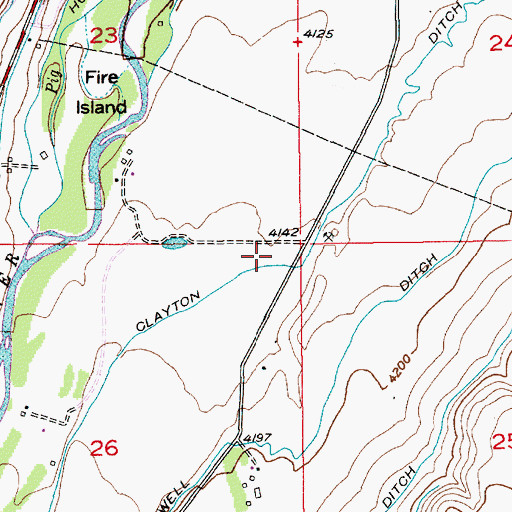 Topographic Map of Sweet Grass County, MT