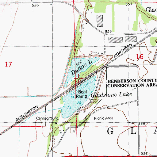 Topographic Map of Twin Lakes, IL