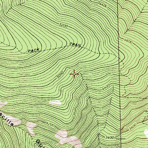 Topographic Map of Sanders County, MT