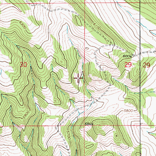 Topographic Map of Meagher County, MT